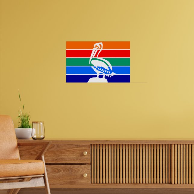 Canvas Print with Flag of St. Petersburg (Living Room 2)