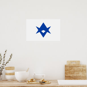 Canvas Print with Flag of Toyota City, Japan