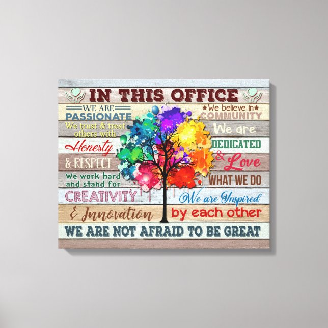 Canvas Prints In This Office  (Front)