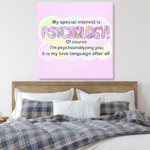 Canvas Psychology Love Language (ADHD, Autistic) Print