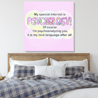 Canvas Psychology Love Language (ADHD, Autistic) Print