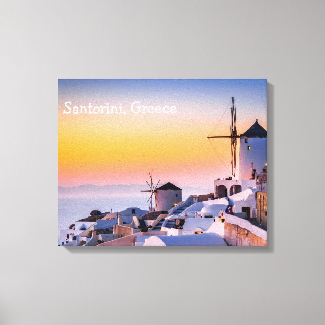 Canvas Santorini Greece Print (Front)