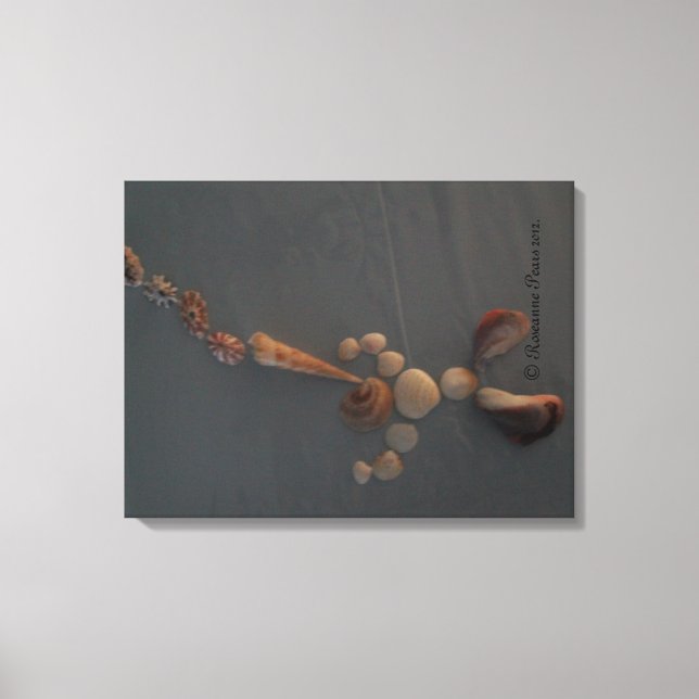 Canvas-SeaShellManBlowingHorn© Roseanne Pears 2012 Canvas Print (Front)