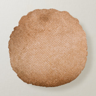 Canvas texture vintage background. vintage, old, r round pillow