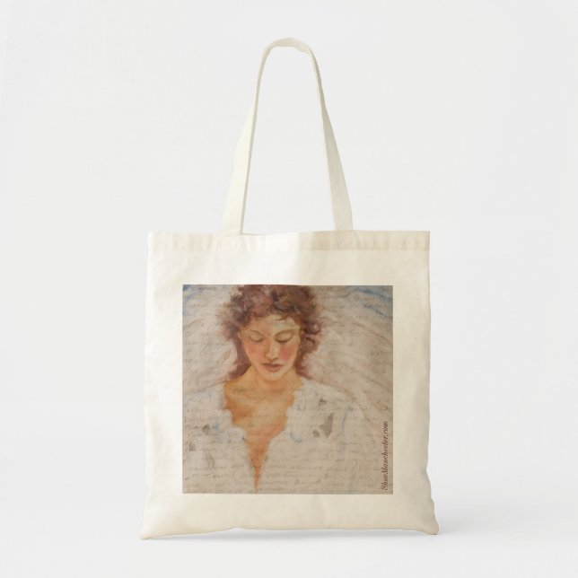 Canvas Tote With Angel (Front)