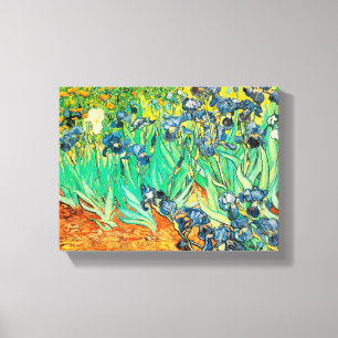 Canvas Vincent van Gogh Irises 1889 Blue Flowers Print