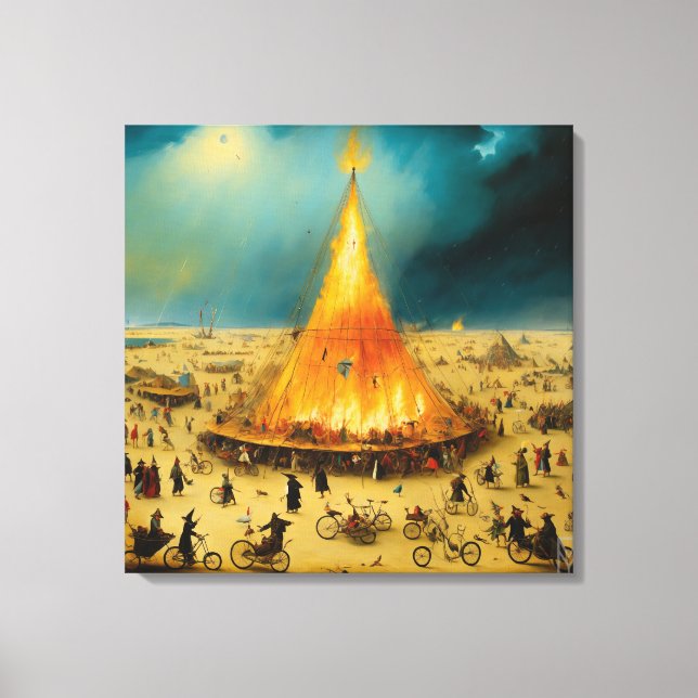 Canvas Visionary Storm at Burning Man (Front)