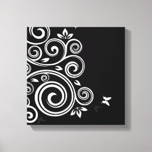 Canvas Wall Art-Art Deco Swirl Print