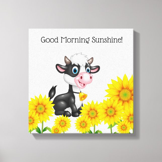 Canvas Wall Art-Country Cow (Front)