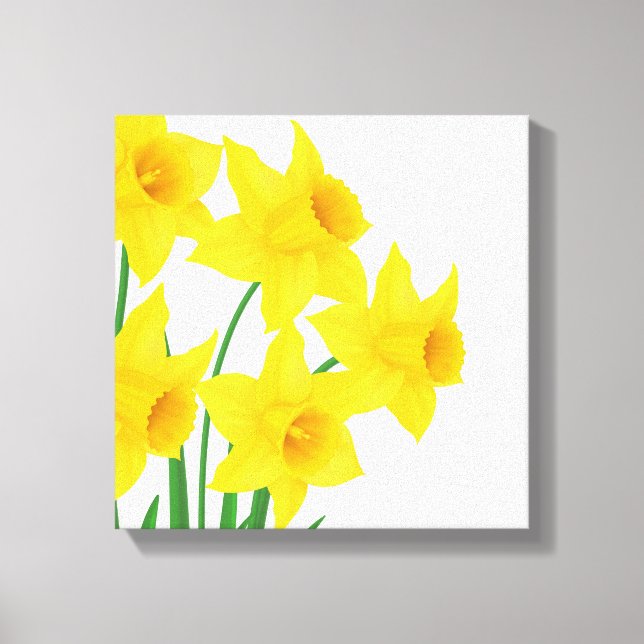Canvas Wall Art-Daffodils Print (Front)