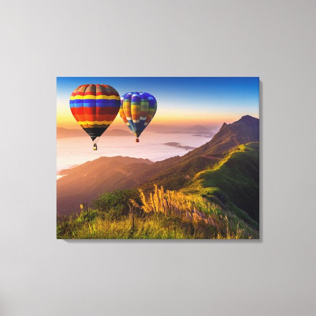 Canvas Wall Art-Hot Air Balloons Print (Front)