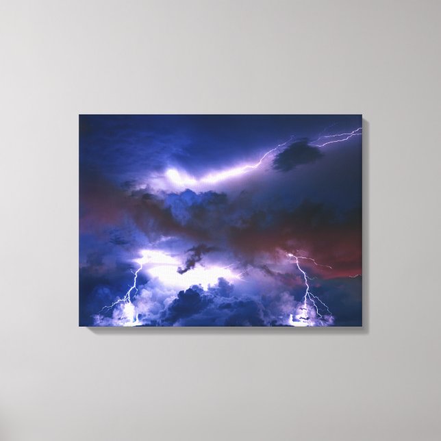 Canvas Wall Art-Lighting Storm (Front)