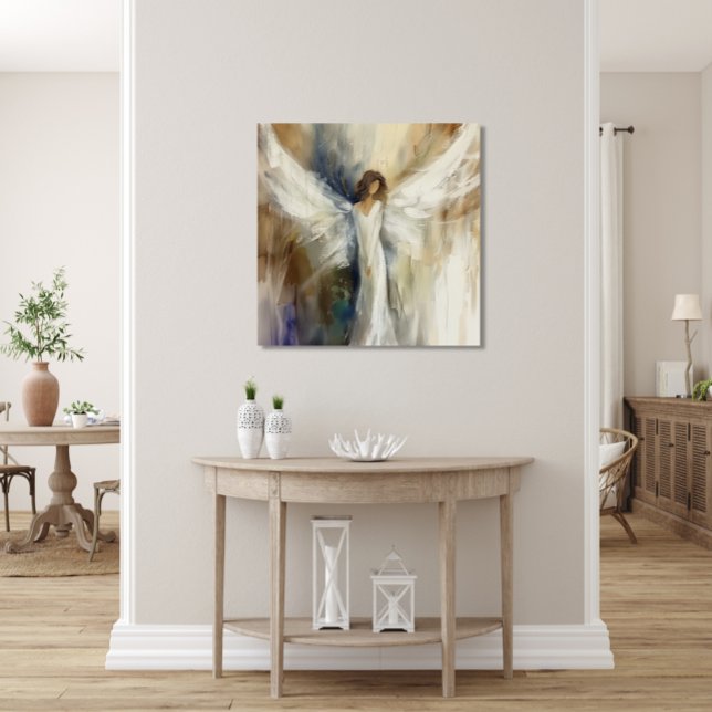 Canvas Wall Art  Print Abstract Angel in Neutrals (Canvas Print Abstract Peaceful Angel in Neutral Colors All Ages Appropriate)