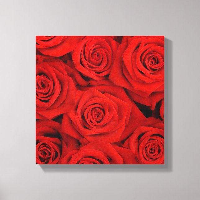 Canvas Wall Art-Red Roses (Front)