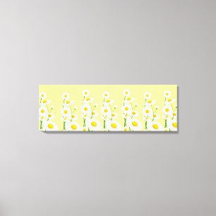 Canvas Wall Art-White Daisies