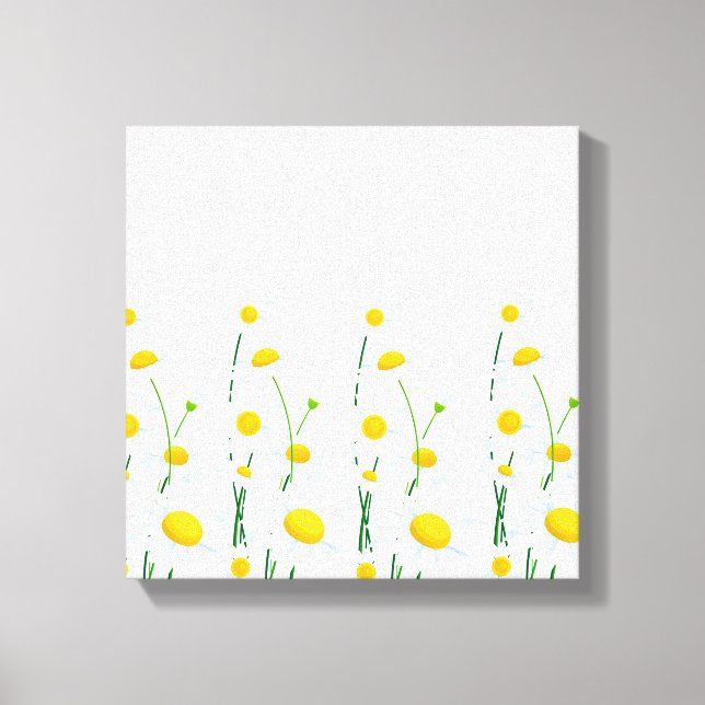 Canvas Wall Art-White Daisies (Front)