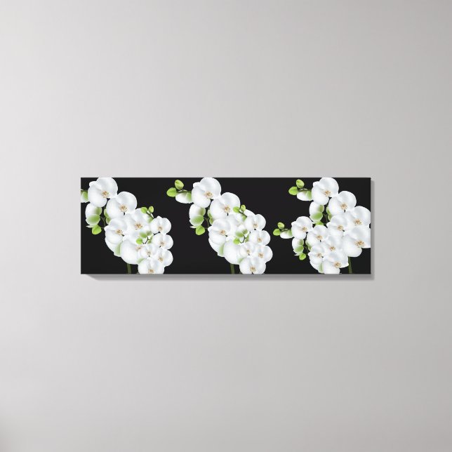 Canvas Wall Art-White Orchids (Front)