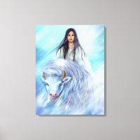 Canvas White Buffalo Calf Woman