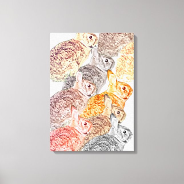 Canvas: Wild about Rabbits  Canvas Print (Front)