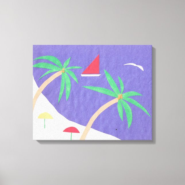 Canvas with Beach Scene (Front)