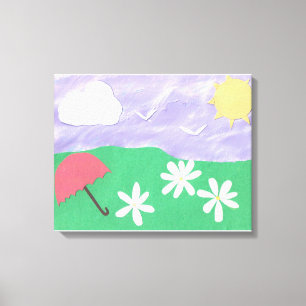 Canvas with Outdoor Scene