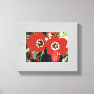 Canvas with Red Tulips Print