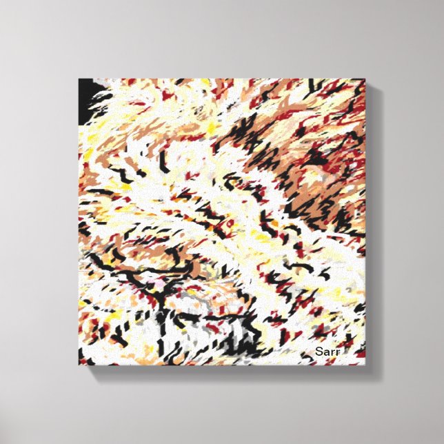 Canvas Wrap/ Lion in Dismay by Sarr Print (Front)