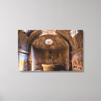 Canvas Wrap - Roman Baths - Ancient Pompeii, Italy