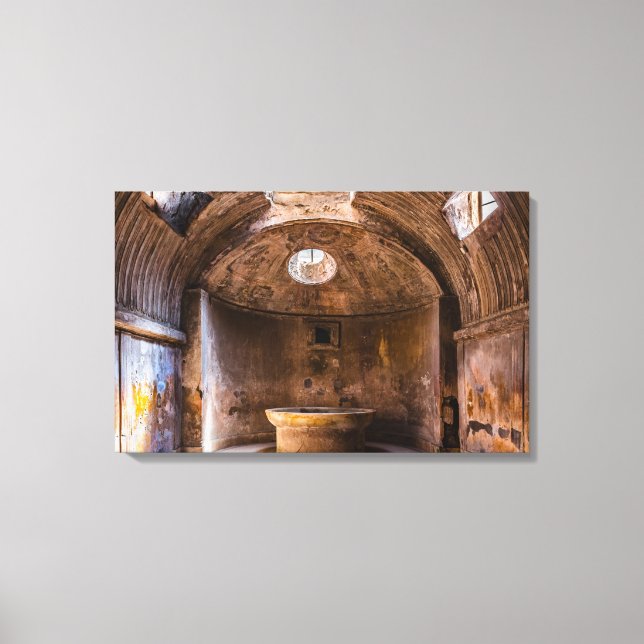 Canvas Wrap - Roman Baths - Ancient Pompeii, Italy (Front)