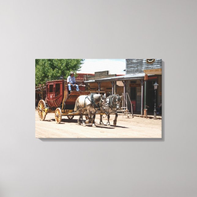 Canvas Wrap: Stagecoach Ride #2 (Front)