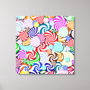 Canvas - Wrapped - Candy Collage Print