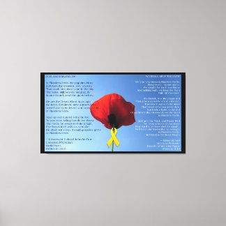 Canvas - Wrapped - Memorial Day Poppy