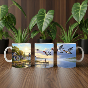Canvasback Ducks Coffee Mug Wrap Design