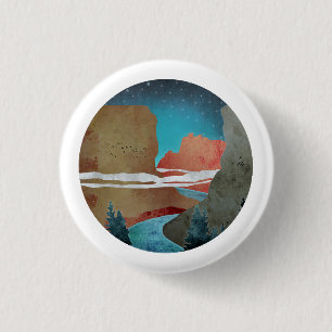 Canyon Birds 1 Inch Round Button
