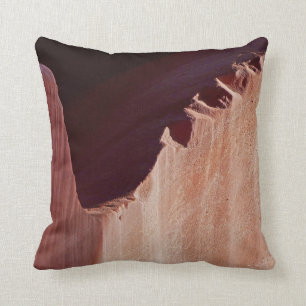 Canyon Crosscut Square Southwest Abstract Throw Pillow
