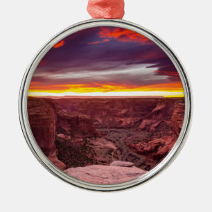Canyon de Chelly, sunset, Arizona Metal Ornament