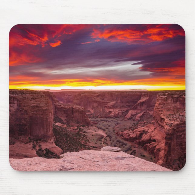 Canyon de Chelly, sunset, Arizona Mouse Pad (Front)