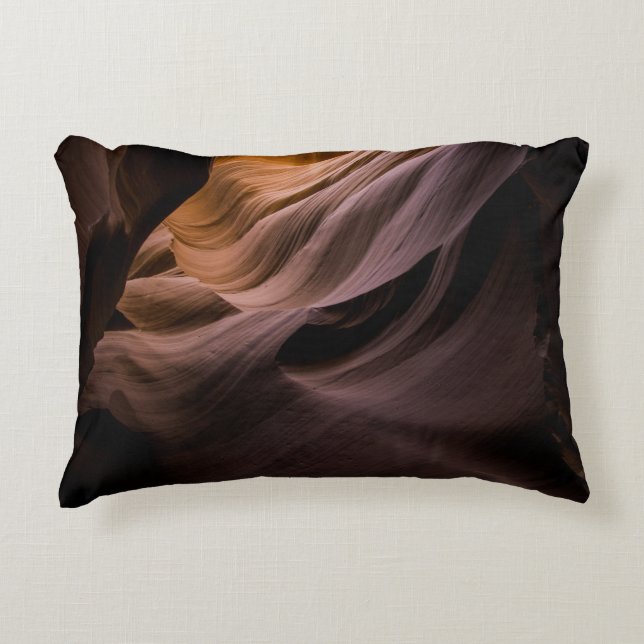 Canyon desert landscape pattern accent pillow (Front)