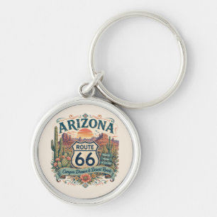 Canyon Dreams Route 66 Desert Boho Charm Keychain
