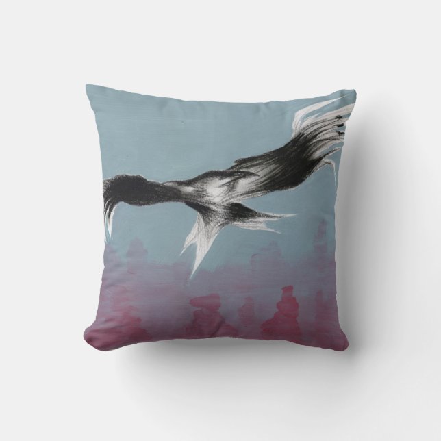 Canyon Eagle 2014 Throw Pillow (Front)