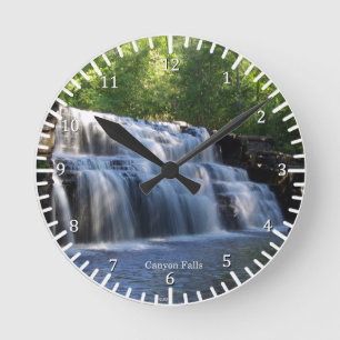 Canyon Falls Clock