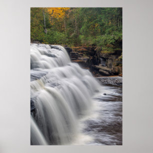 Canyon Falls On The Sturgeon River Near L'Anse Poster