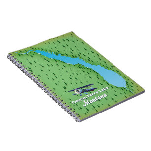 Canyon Ferry Lake Montana lake map Notebook