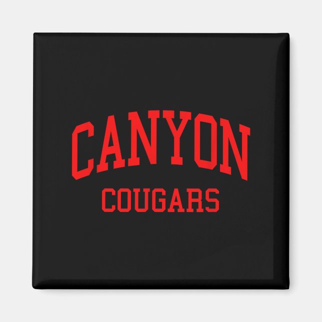 Canyon High School Hs New Braunfels Tx Retro  Magnet (Front)