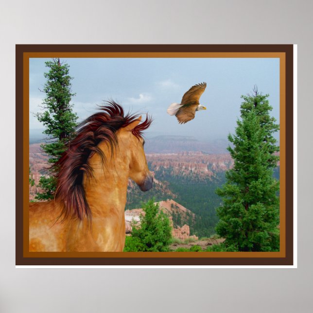 Canyon Horse - Poster de l'aigle (Devant)