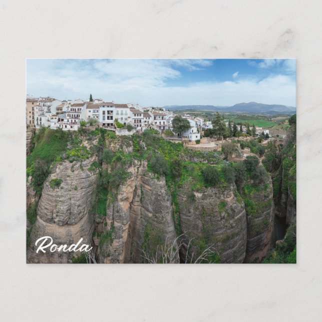 Canyon in Ronda Andalusia, Spain Postcard (Front)