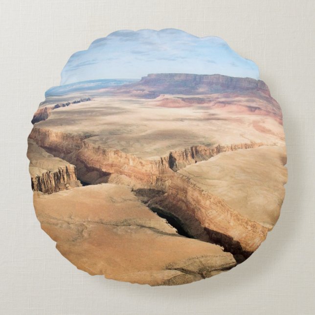 Canyon in the Canyon Round Pillow (Front)