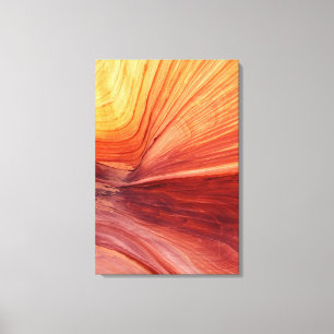Canyon Kissed by the Sun Southwest Abstract Canvas Print