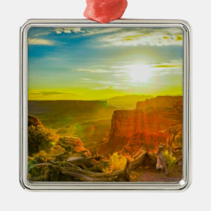 Canyon lands National Park Moab Utah Metal Ornament