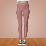 Canyon Rose Solid Colour  Leggings<br><div class="desc">Canyon Rose Solid Colour</div>